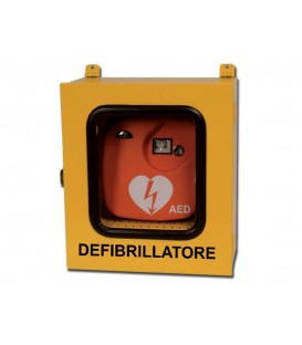 Armadietto per defibrillatori per esterno con allarme