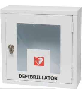 Alarmed internal enclosure for defibrillators